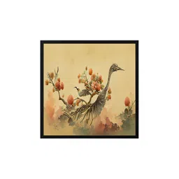 999Store Brown & Orange Canvas Floral And Botanical Wall Art-image-31