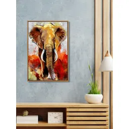 999Store Brown & Orange Elephant Wall Art-picture-15
