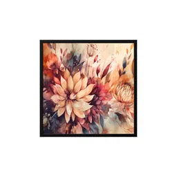 999Store Brown & Pink 1 Piece Canvas Floral and Botanical Painting Wall Art-picture-17