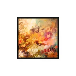 999Store Brown & Pink Canvas Floral and Botanical Painting Wall Art-picture-28