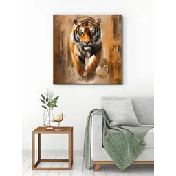 999Store Brown & White 1 Piece Canvas Birds and Animals Wall Paintings-picture-34