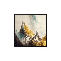 999Store Brown & White Canvas Abstract Painting Wall Art-picture-27