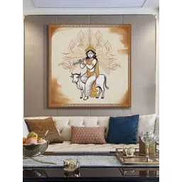 999Store Brown & White Canvas Religious Wall Paintings Wall Art-picture-29