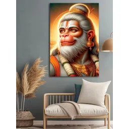 999Store Brown & White Hanuman Religious Canvas Wall Art-picture-38
