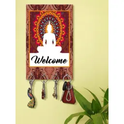 999Store Brown & White MDF  Key Holder - Set of 1-picture-37