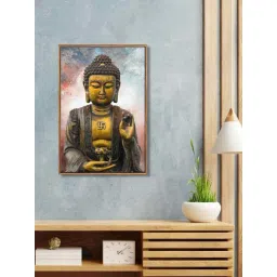 999Store Brown Canvas Wall Painting Panel With Fibre Frame-picture-14