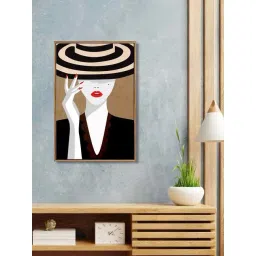 999Store Brown Canvas Wall Painting Panel With Fibre Frame-picture-46