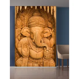 999Store Brown Lord Ganesha Self-Adhesive Mural Wallpaper-picture-25