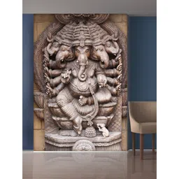 999Store Brown Multiple Hand and Head Ganesha Self-Adhesive Mural Wallpaper-picture-24