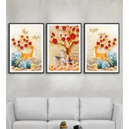 999store Classic Multicolour MDF Framed Wildlife Art Panels-picture-19