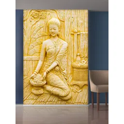 999Store Gold-Toned Working Women Statue Mural Wallpaper-picture-39