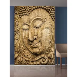 999Store Golden Leaves and Buddha Face Self-Adhesive Mural Wallpaper-picture-33