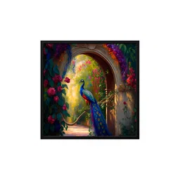 999Store Green & Blue Canvas Floral And Botanical Painting Wall Art-picture-37