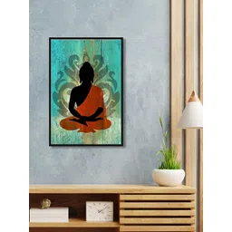 999Store Green & Orange  Sitting Buddha Wall Art-picture-21