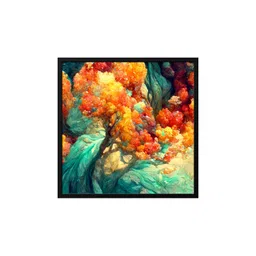 999Store Green & Red Canvas Abstract Wall Art-picture-12
