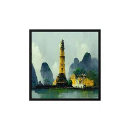 999Store Green & Yellow Canvas Painting Wall Art-picture-18