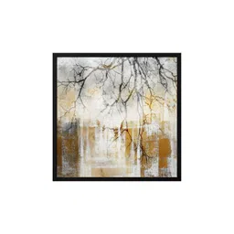 999Store Grey & Brown Canvas Abstract Painting Wall Art-picture-35