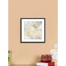 999Store Grey & White Abstract Cotton Canvas Digitally Printed Wall Art-picture-21