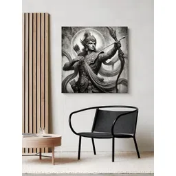 999Store Grey & White Arjuna Battle Canvas Wall Art-picture-36