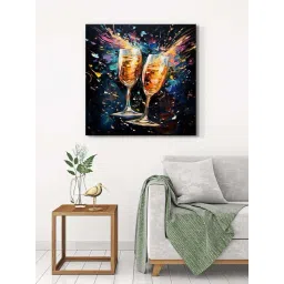 999Store Multicolor Canvas Celebration Toast Wrapped Painting-picture-17