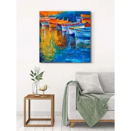 999Store Multicolor Canvas Colorful Boats Wrapped Painting-picture-27