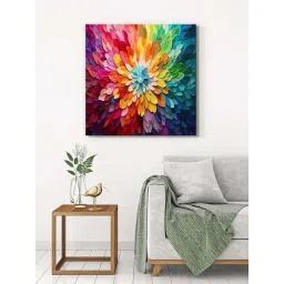 999Store Multicolor Canvas Colorful Petals Wrapped Painting-picture-34
