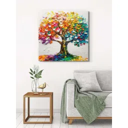 999Store Multicolor Canvas Colorful Tree Wrapped Painting-picture-38