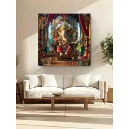 999Store Multicolor Canvas In The Heart Of The Universe Lord Ganesh's Painting-picture-15
