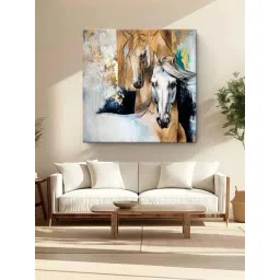 999Store Multicolor Canvas Majestic Horses In Motion Painting-picture-44