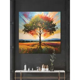 999Store Multicolor Canvas Radiant Sun Symbolizing Growth Energy Painting-picture-44