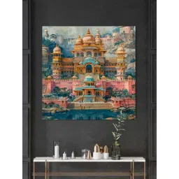 999Store Multicolor Canvas The Majestic Palace Painting With Frame-picture-29