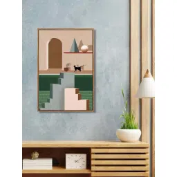 999Store Multicolor Canvas Wall Painting Panel With Fibre Frame-picture-22