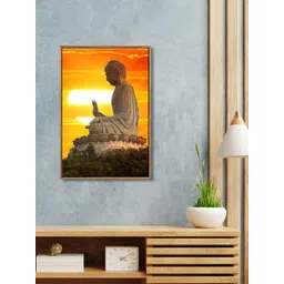 999Store Orange Floating Buddha Framed Wall Painting-picture-22