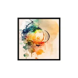999Store Peach & Blue Canvas Abstract Painting Wall Art-picture-26