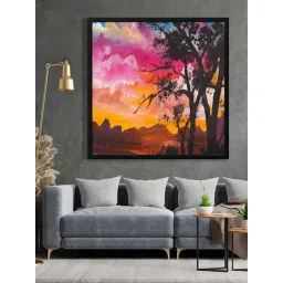 999Store Printed Brown Canvas Wall Art-picture-34