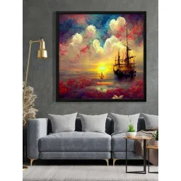 999Store Printed Brown Canvas Wall Art-picture-16