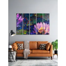 999Store Printed Multicolor MDF 5 Panels Wall Art-picture-10