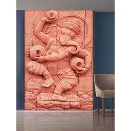 999Store Red Dancing Lord Ganesha Mural Wallpaper-picture-39