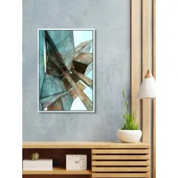999Store Teal Blue Canvas Wall Painting Panel With Fibre Frame-picture-11