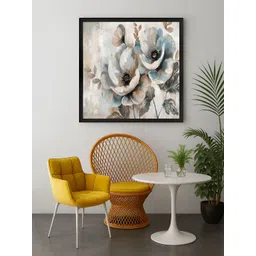 999Store White & Brown Floral Printed Canvas Wall Art-picture-19