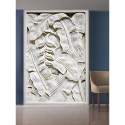999Store White  Banana Leaves Self-Adhesive Mural Wallpaper-picture-26