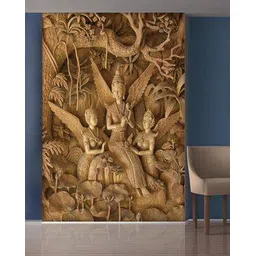 999store White Forest and Sitting Angels Mural Wallpaper-picture-11