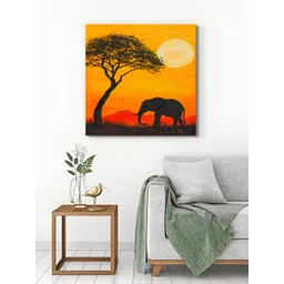 999Store Yellow & Orange 1 Piece Canvas Birds and Animals Wall Paintings-image-43