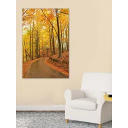 999store Yellow & Orange Beautiful Autumn Trees And Road Canvas Painting-image-12