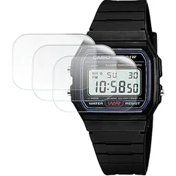 9H Hardness Fiber Tempered Glass Screen Protector Compatible With Casio Youth F 91W 1Q D002 Analog Watch, Flexible Fiber Screen Guard Not a Tempered Glass Screenguard (Pack of 3)-image-16
