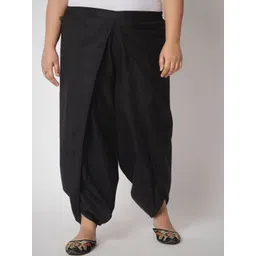 9rasa Women Plus Size Solid Cotton Dhoti Pants-picture-41
