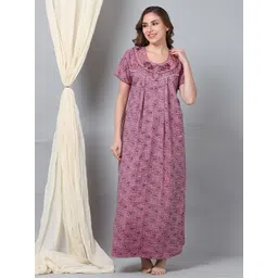 9shines Label Printed Maxi Nightdress-picture-27