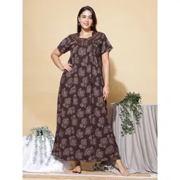 9shines Label Printed Maxi Nightdress-picture-38