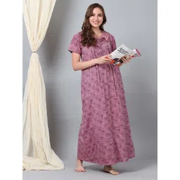 9shines Label Printed Maxi Nightdress-picture-28