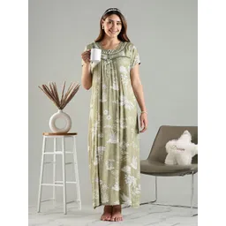 9shines Label Printed Maxi Nightdress-picture-39